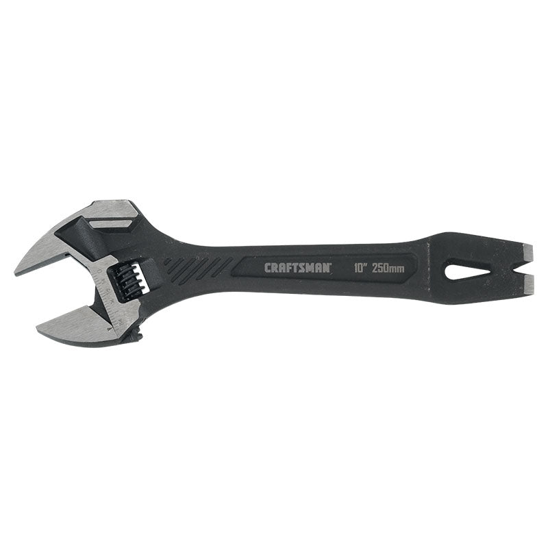 Llave ajustable fosfatada 10" con saca clavos