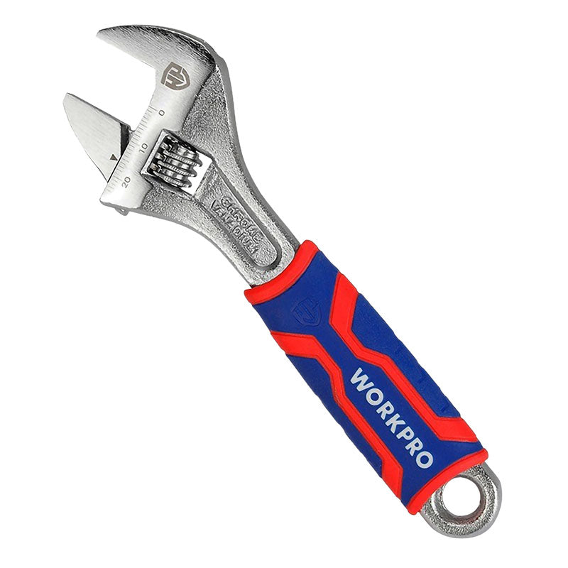 6" Adjustable Wrench with Bi-Material Handle Workpro