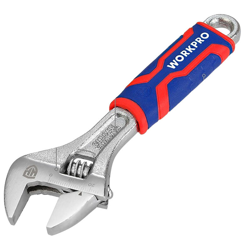 6" Adjustable Wrench with Bi-Material Handle Workpro