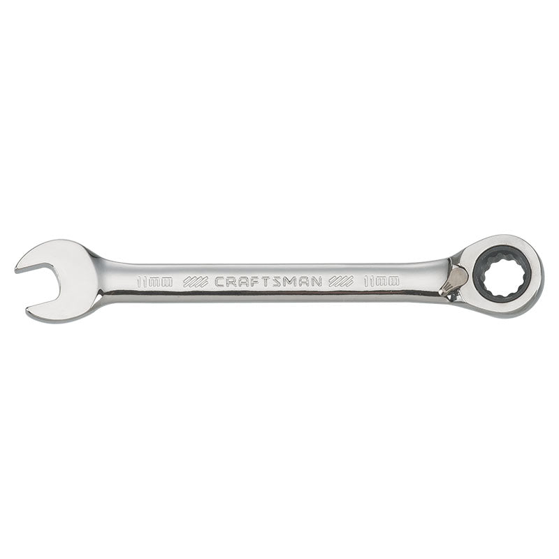 Llave combinada 11 mm con ratchet reversible 72 dientes