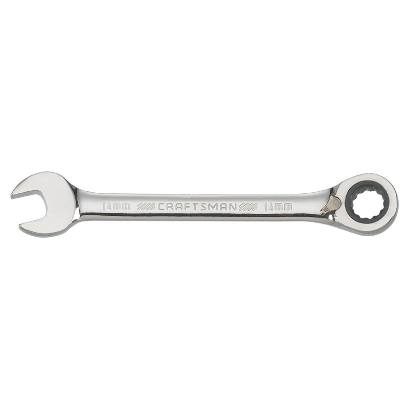 Llave combinada 14 mm con ratchet reversible 72 dientes