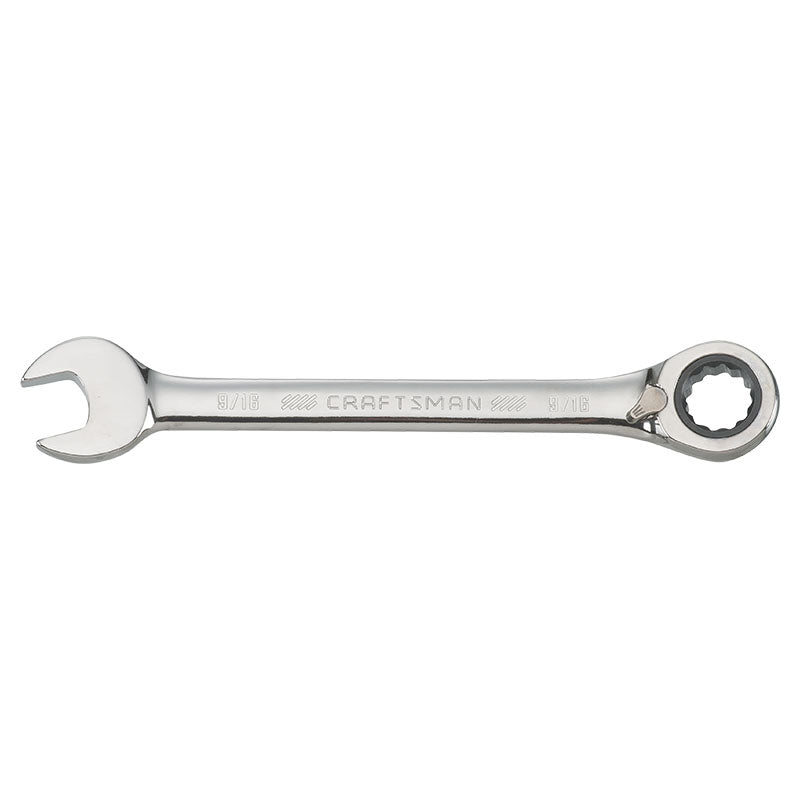 Llave combinada 9/16" con ratchet reversible 72 dientes