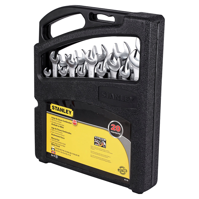 Stanley Combination Wrench Set, 20-Piece