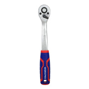 Workpro 3/8" Pear Head Ratchet, Bimaterial Handle, Quick Release, 45 Teeth