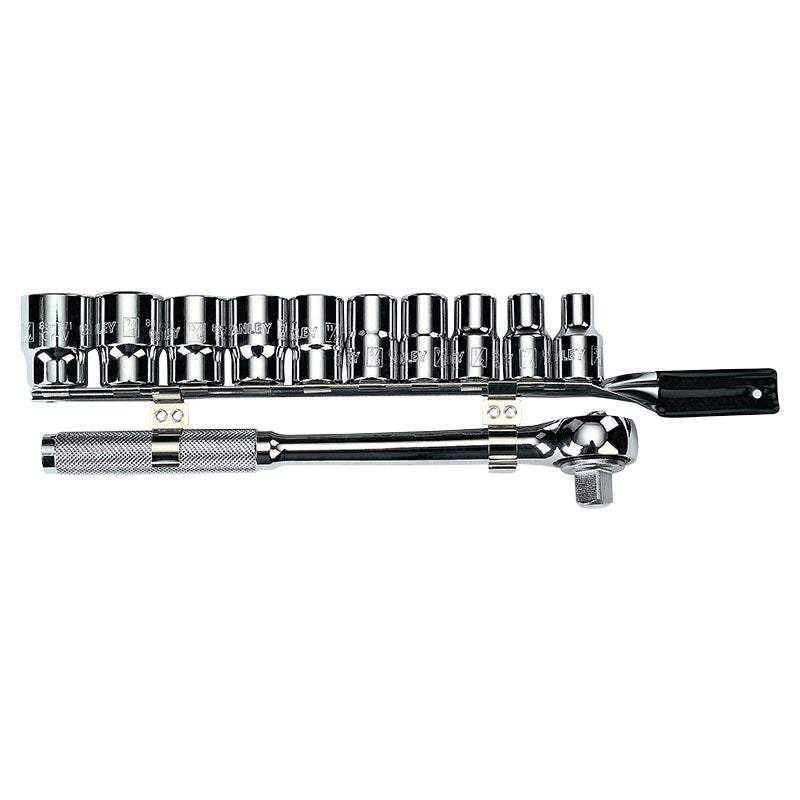 11-piece 1/2" metric socket set