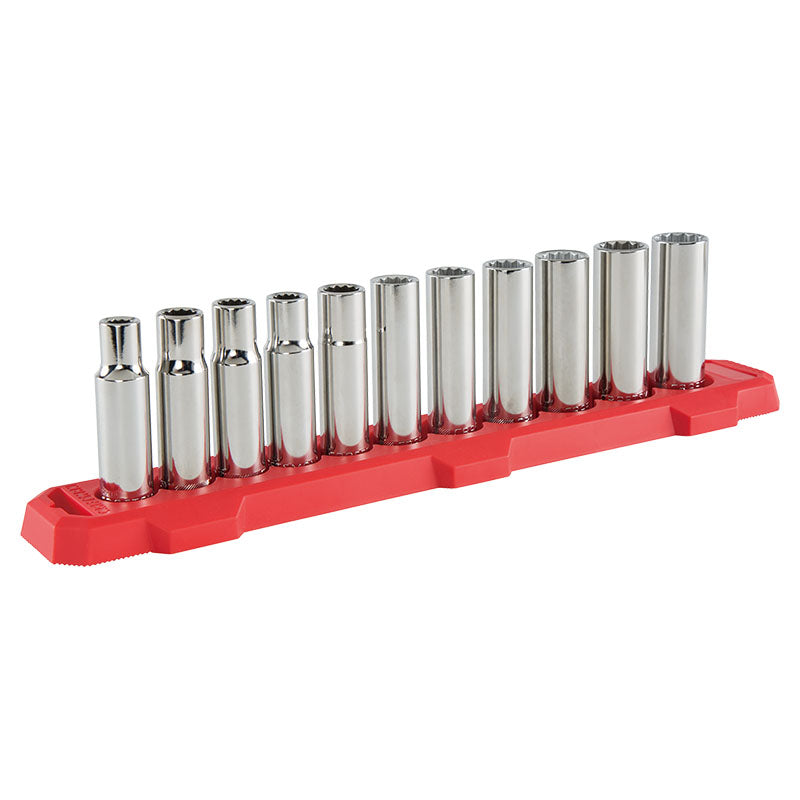 Juego 11 cubos largos 1/2" 12 puntos 10-11-12-13-14-15-16 mm