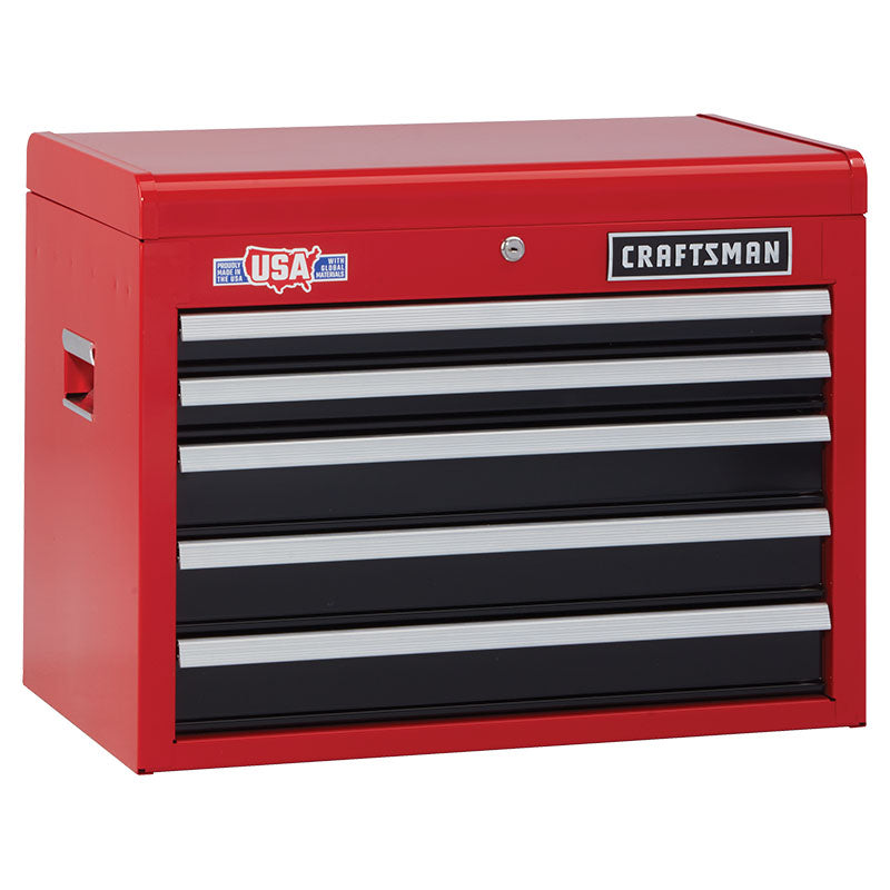 Caja metálica 5 gavetas roja 66.0x41x50 cm Craftsman