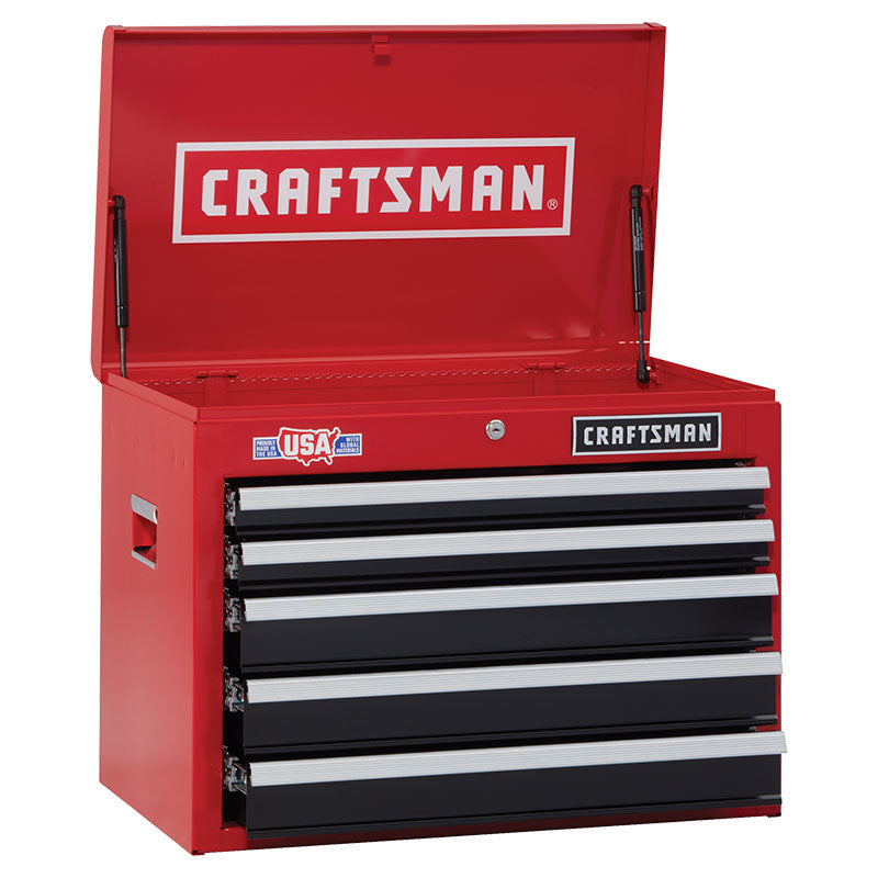 Caja metálica 5 gavetas roja 66.0x41x50 cm Craftsman