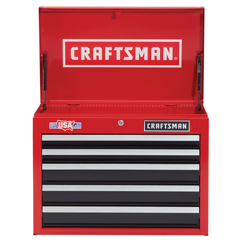 Caja metálica 5 gavetas roja 66.0x41x50 cm Craftsman