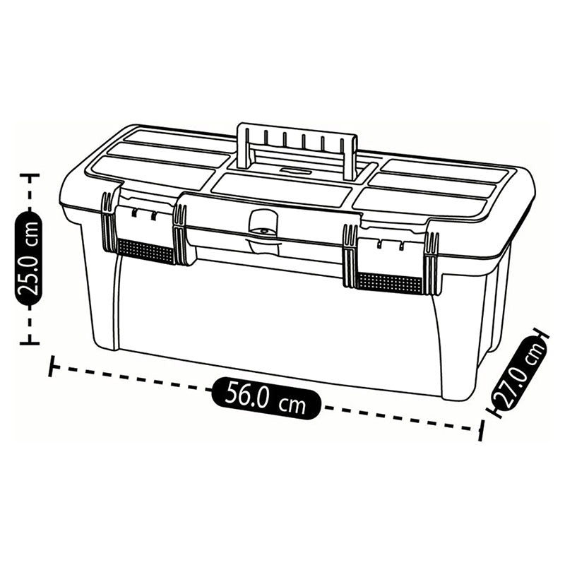 Rrimax 22" Plastic Toolbox