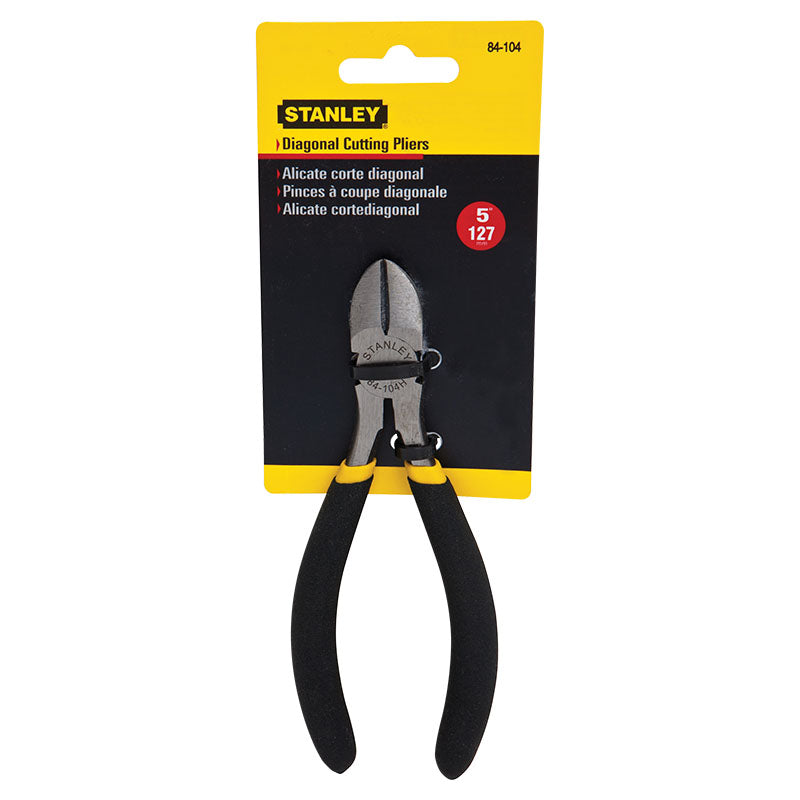 Alicate corte diagonal 5" mango plástico Stanley
