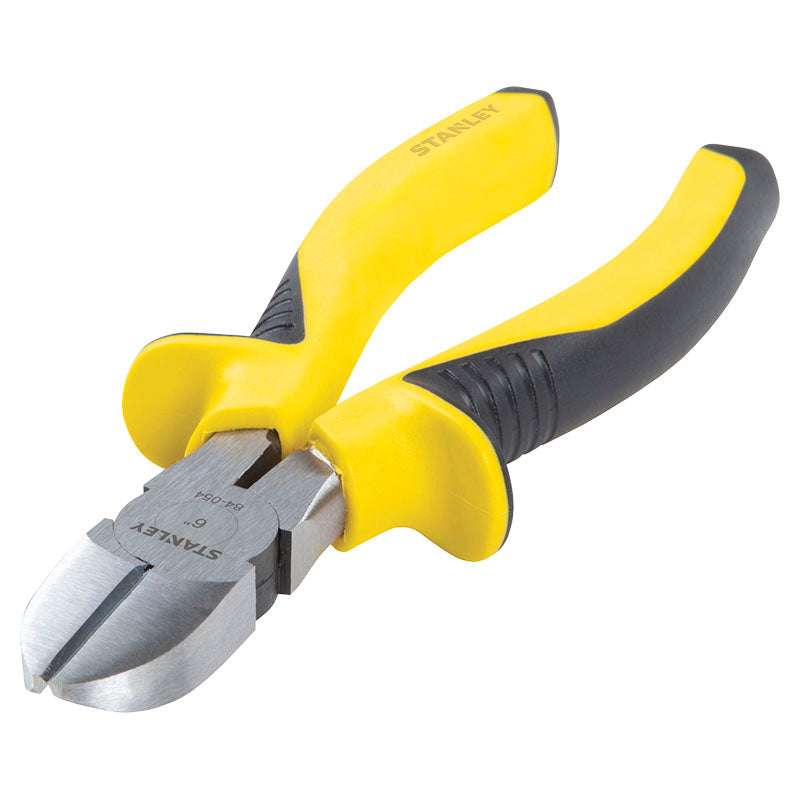 Alicate corte diagonal 6" mango plástico Stanley