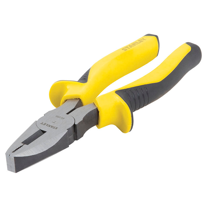 Alicate pro electricista 7" mango bimaterial Stanley