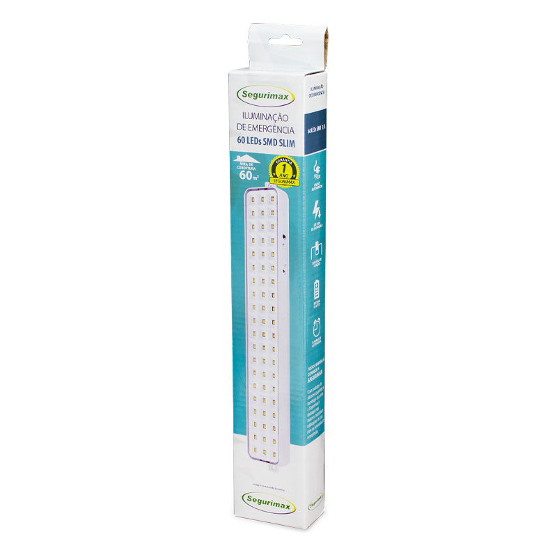 Lámpara emergencia led slim sobreponer 6.000 K 200 lm