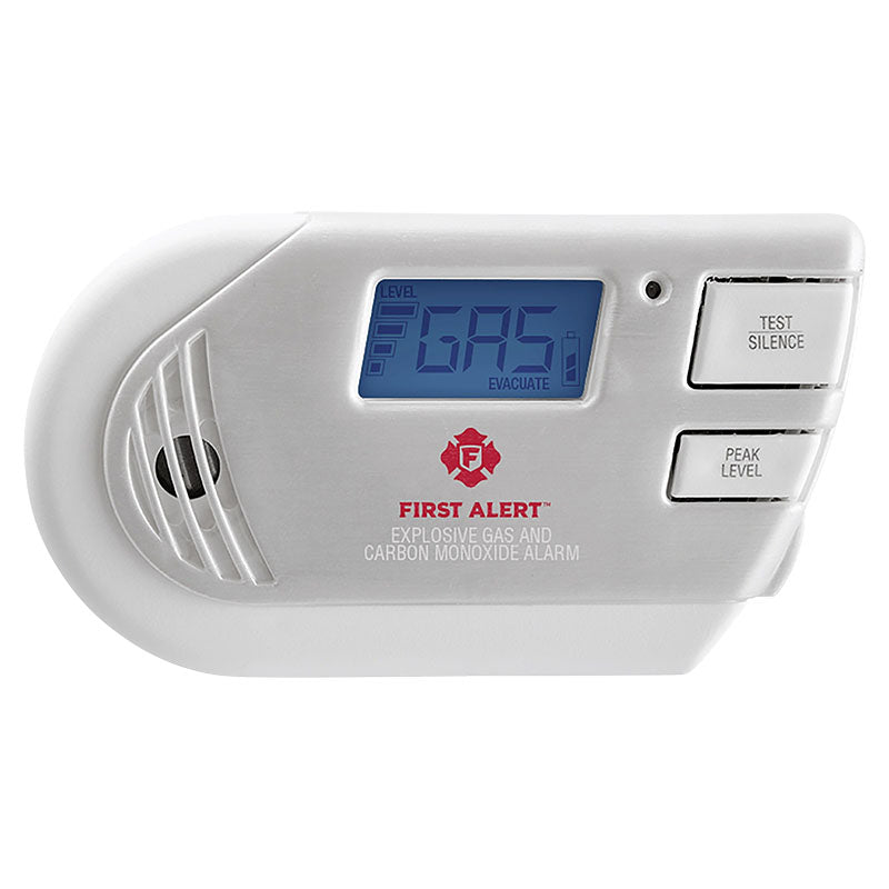 Alarma de gas explosivo y monóxido de carbono pantalla digital First Alert