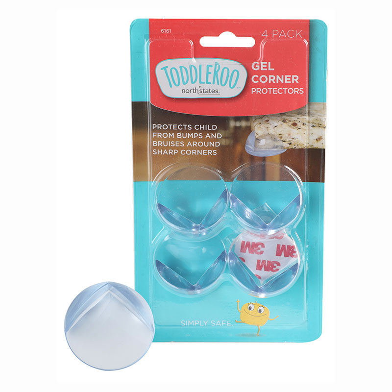Set 4 protectores de gel para esquinas de muebles Toddleroo by North States