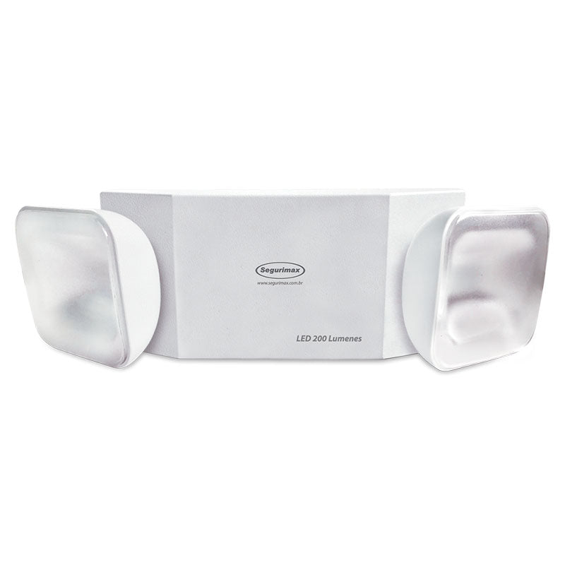 Lámpara emergencia led sobreponer 2 luces móviles 6.000 K 200 lm