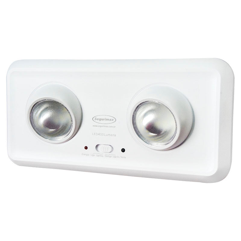 Lámpara emergencia led sobreponer 2 luces 6.000 K 200 lm