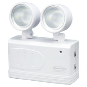 Lámpara emergencia 2 luces LED móviles sobreponer
