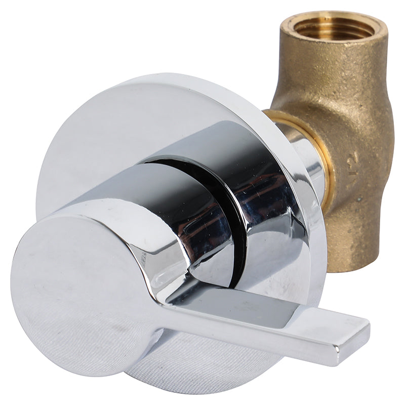 Bathroom faucet with lever handle