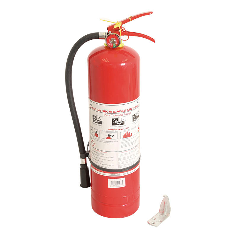Extintor de fuego recargable ABC 4,5 kg (10 lb)