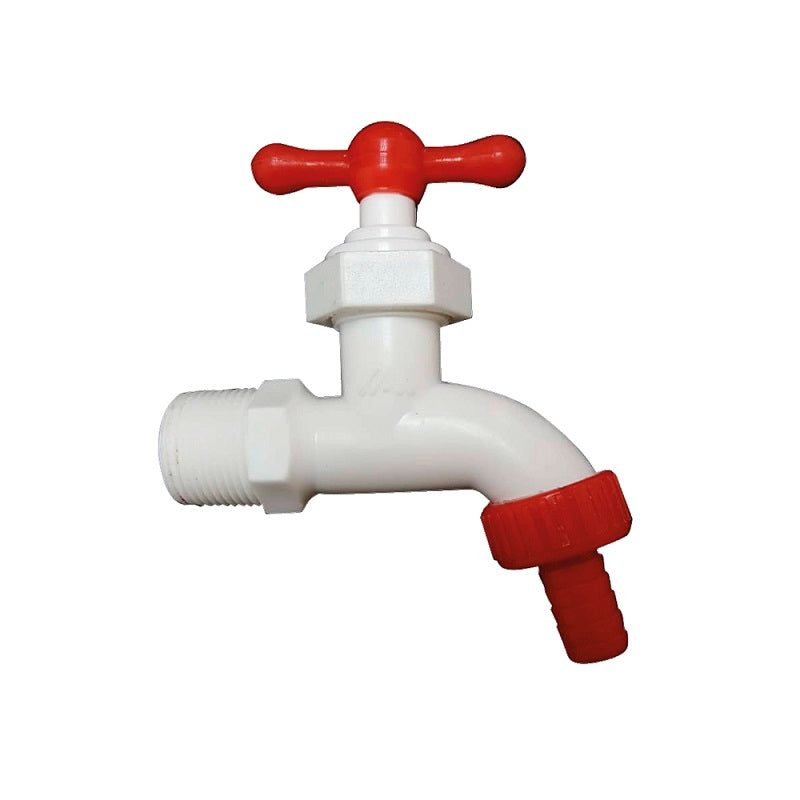 Plastic hose bib with 1/2" connection