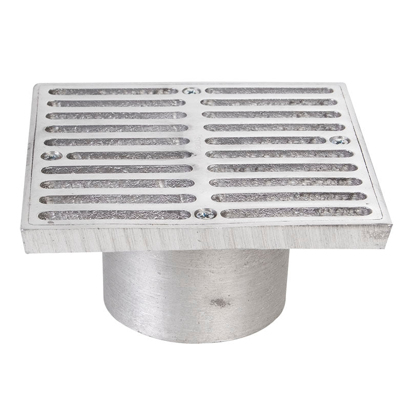 5" x 5" x 3" traditional square aluminum grille