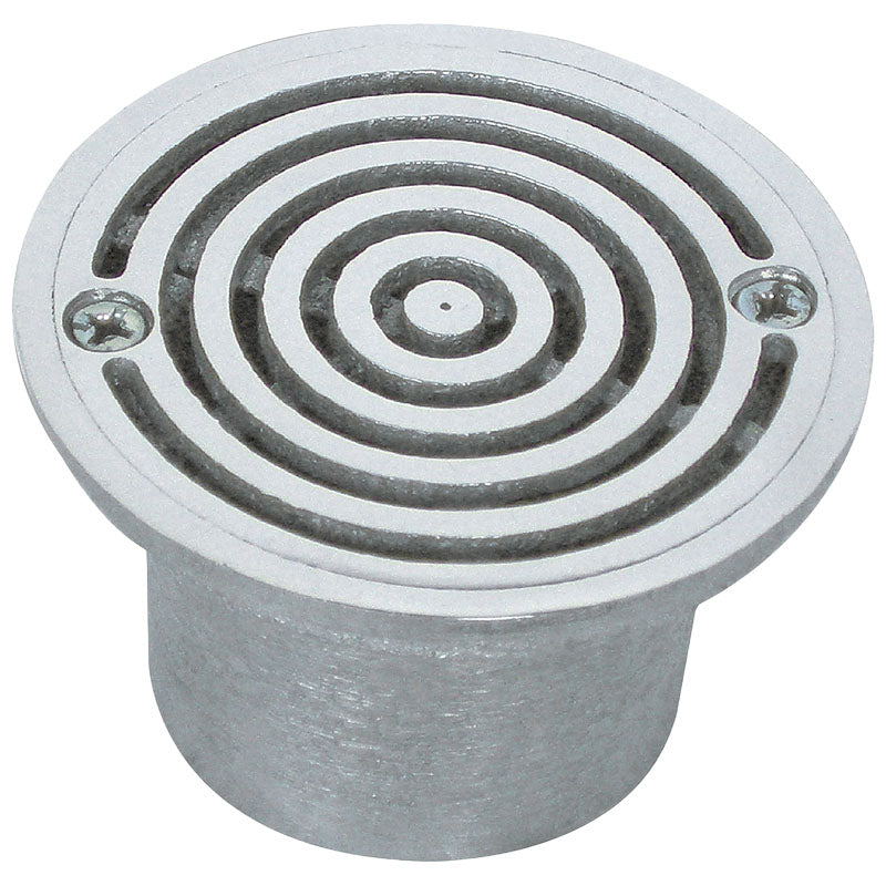 Rejilla redonda aluminio 3" x 2" concéntrica