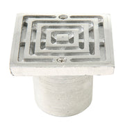 Concentric square aluminum grille 3" x 3" x 2"