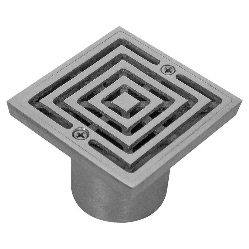 Concentric square aluminum grille 3" x 3" x 2"