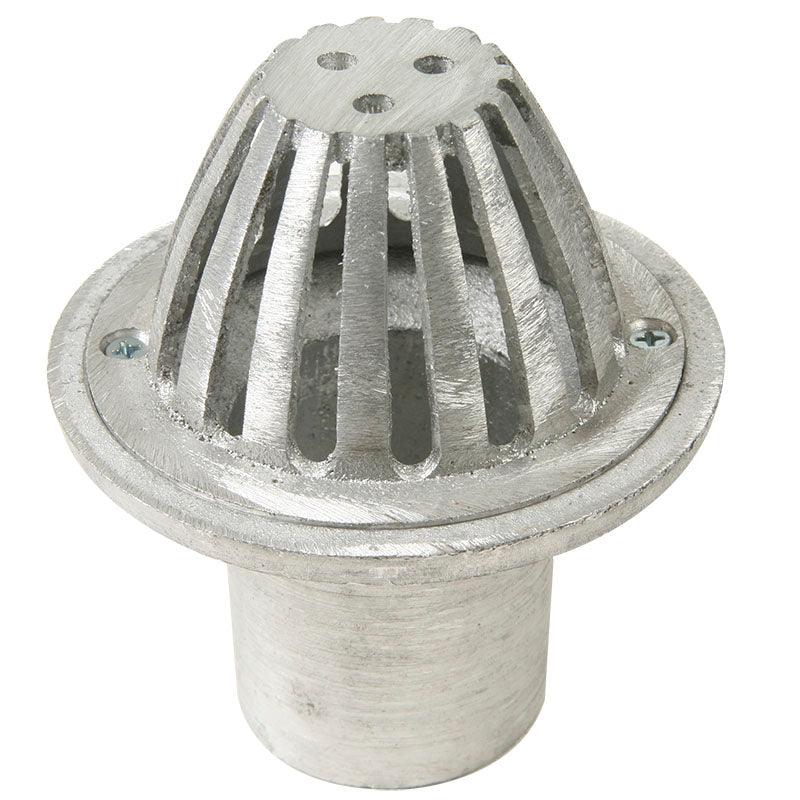 4" x 2" Traditional round dome aluminum grille