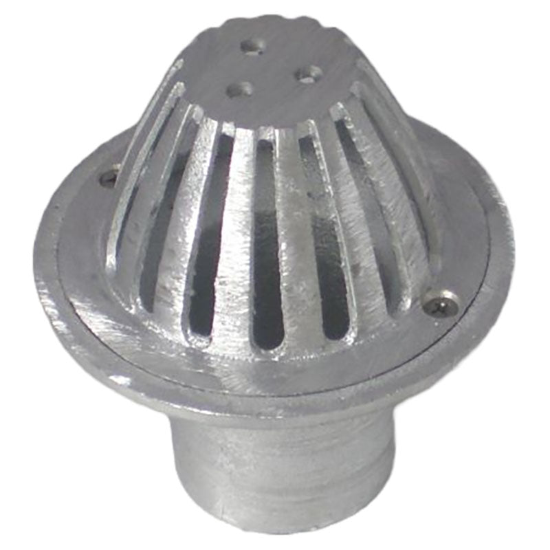 4" x 2" Traditional round dome aluminum grille