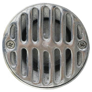 Traditional 3" x 2" round aluminum siphon grate