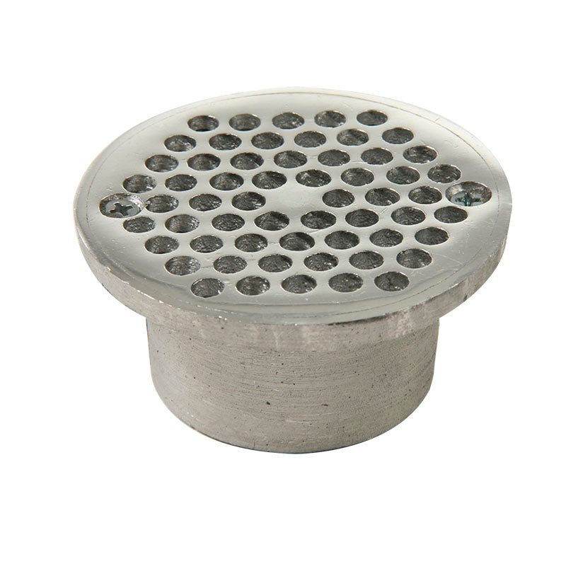 Rejilla sifón redonda aluminio 3" x 2" anticucaracha