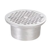Rejilla sifón redonda aluminio 4" x 3" anticucaracha
