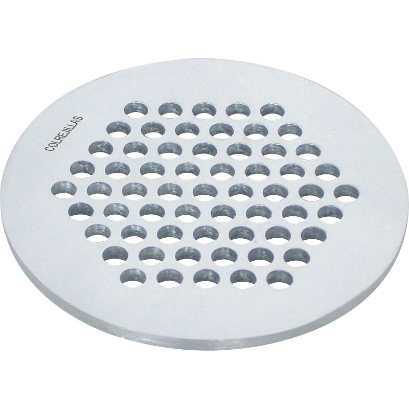 4" round flat aluminum roach-proof grate