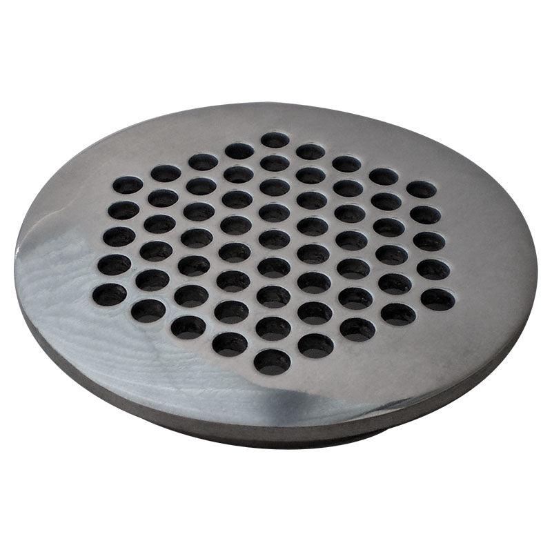 4" round flat aluminum roach-proof grate