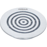3" round concentric flat aluminum grille