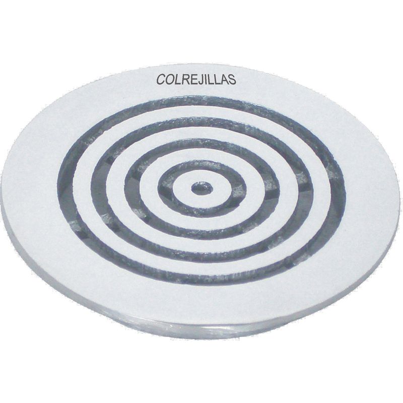3" round concentric flat aluminum grille