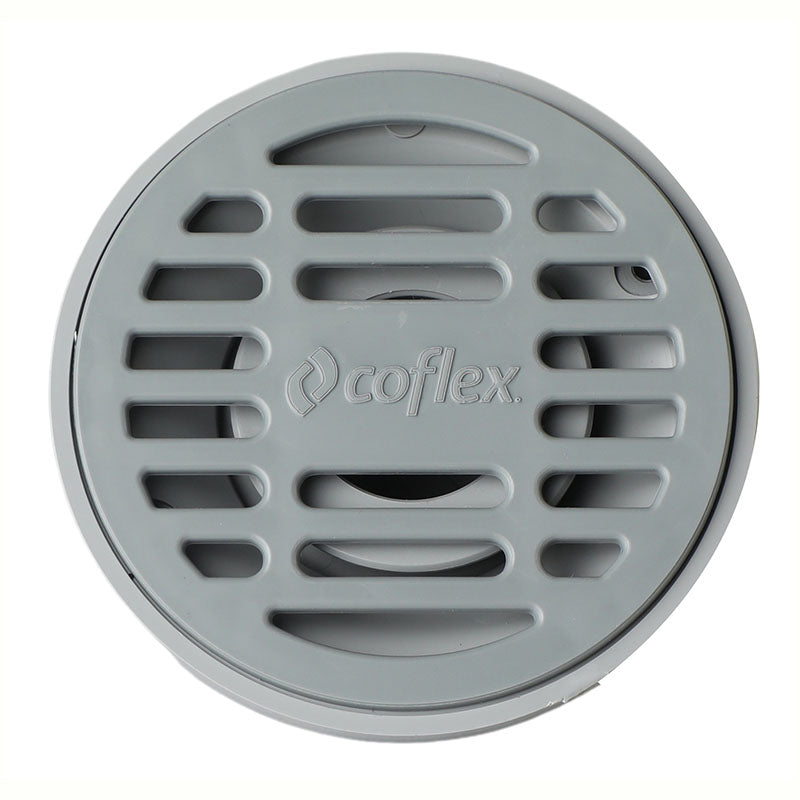 Desagüe de rejilla plástico abs circular 4" x 2" antiolores