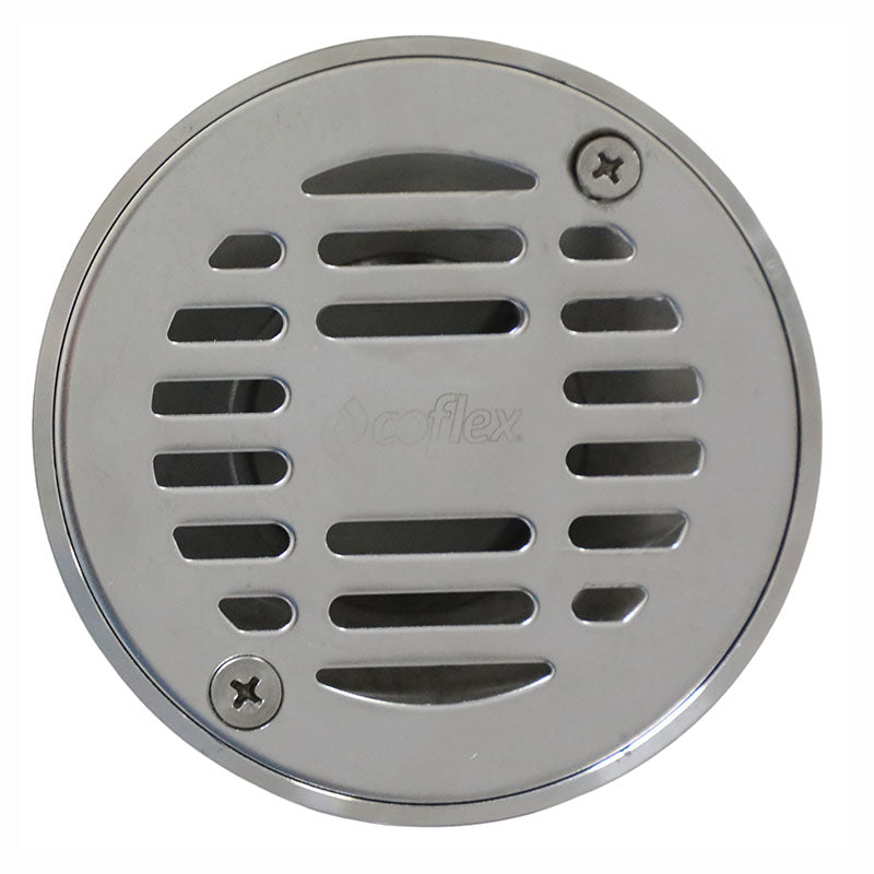 4" x 2" circular stainless steel anti-odor grate drain