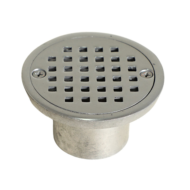 Round aluminum anti-cockroach floor drain 3" x 1½"