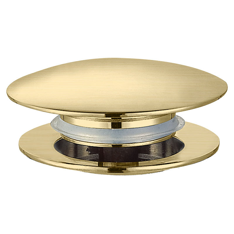 Desagüe push latón lavamanos dorado cepillado 11/4"  9,5 cm