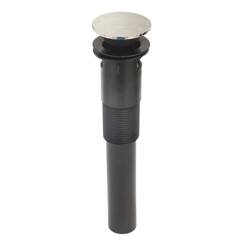 Desagüe para lavamanos push-seal cromado con rebalse