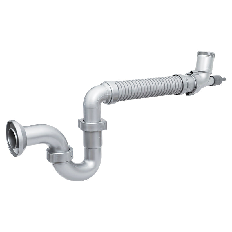 Sifón flexible de polipropileno para fregadero 1 - 1/2" 1 tanque
