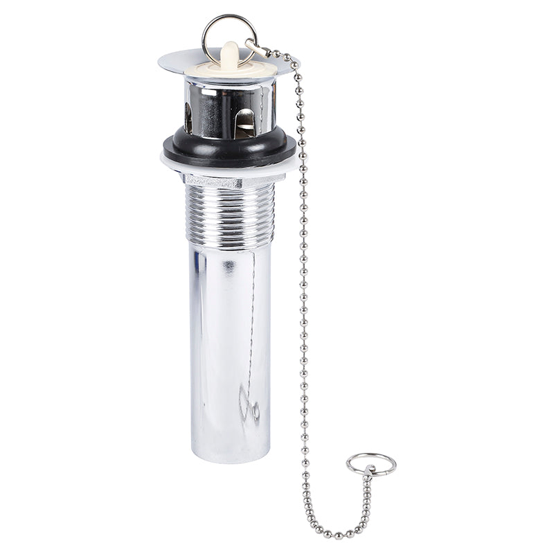 Chrome-plated brass sink stopper 1 - 1/2" with chain and plug