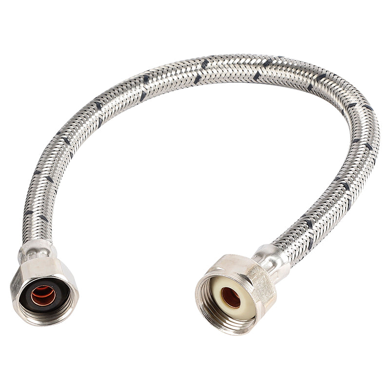 Stainless steel toilet supply line 1/2" FIP x 7/8" FIP 40 cm coflex