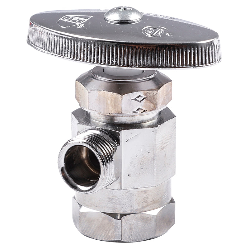 Llave de control latón angular 1/2" x 3/8" multivuelta coflex