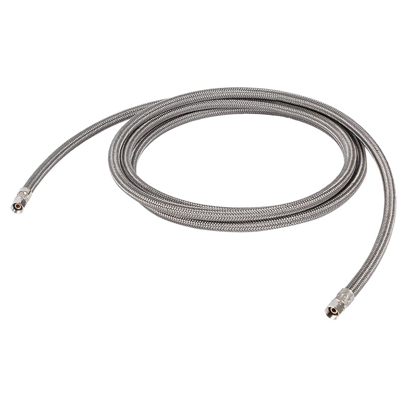 Vinyl ice maker supply tube 1/4" comp x 1/4" comp 300 cm coflex
