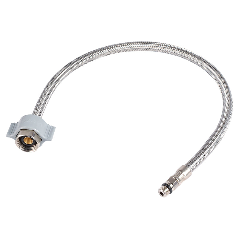 Tubo de abasto acero inoxidable para lavamanos 1/2" fip x m10 50 cm coflex